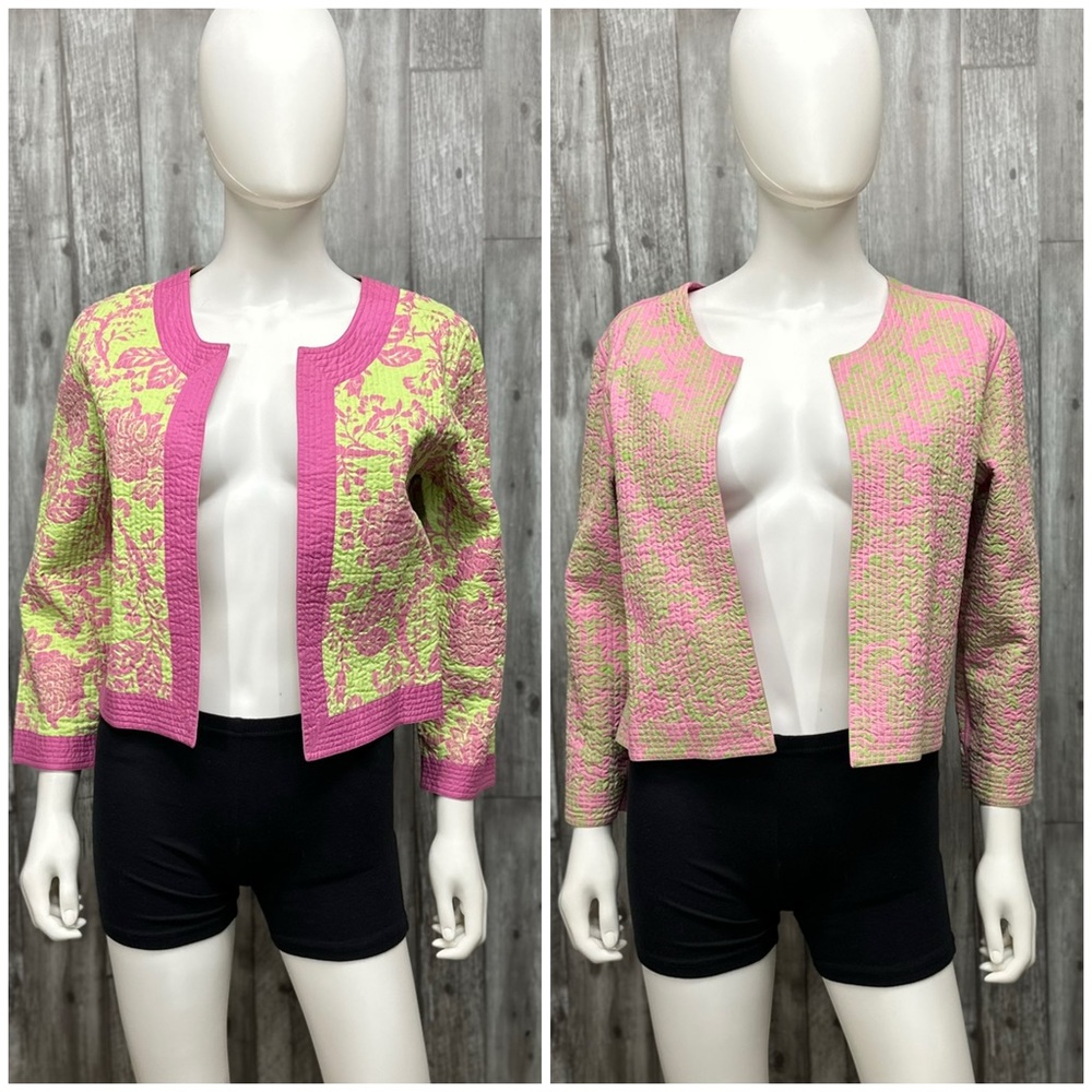 ⭐️Nomadic Traders Reversible Floral Print Quilted Jacket NWT [542]